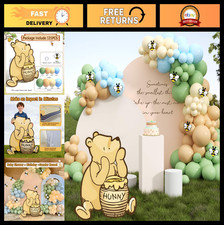 Neutral Winnie Bear Baby Shower Birthday Decorations - Large Cutout Prop, Ball