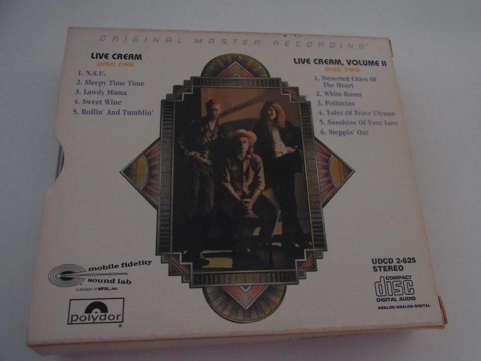 Cream  /  Live Cream & Vol 2   MFSL 2 CD Box   ( 24 Karat Gold )  USA - Bild 2 von 4