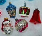 🌟 VINTAGE LOT 12, SHINY BRITE, COLOMBIA, MICA MERCURY GLASS CHRISTMAS ORNAMENTS — photo 4