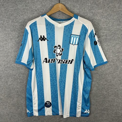 Racing Club de Avellaneda Football Shirt Mens Large Short Sleeve Argentina 2021