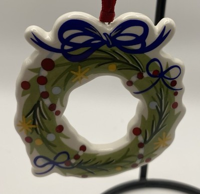 NIB Longaberger ALL THE TRIMMINGS  Christmas Tie-On Ceramic Ornaments - #71462
