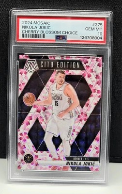 2024-25 Mosaic Choice Cherry Blossom #275 Nikola Jokic City Edition PSA 10 /20