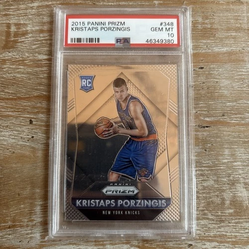 2015 Panini Prizm #348 Kristaps Porzingis RC PSA 10