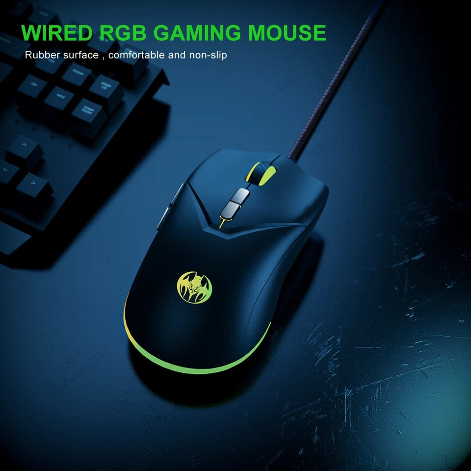 7D Youbat wired gaming mouse 6-speed 7200DPI mouse gaming mouse - Image 2 of 4