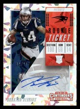 2018 Panini Contenders Braxton Berrios Rookie Cracked Ice Ticket Auto /24 TV1971