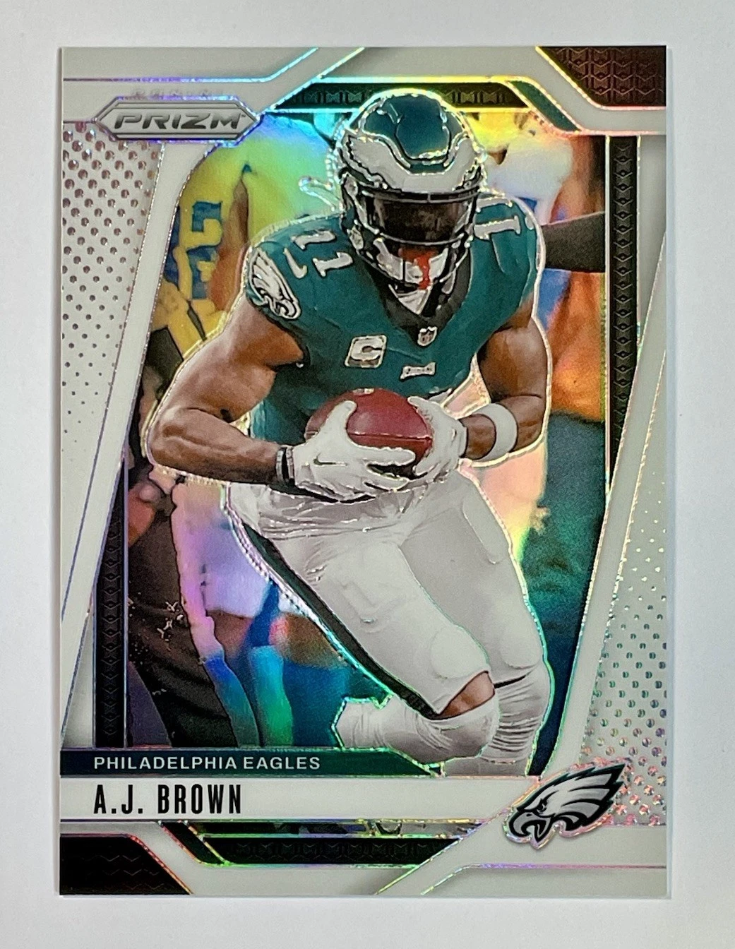 2023-2024 Prizm Football A.J. Brown White Prizm /35 Eagles!🦅