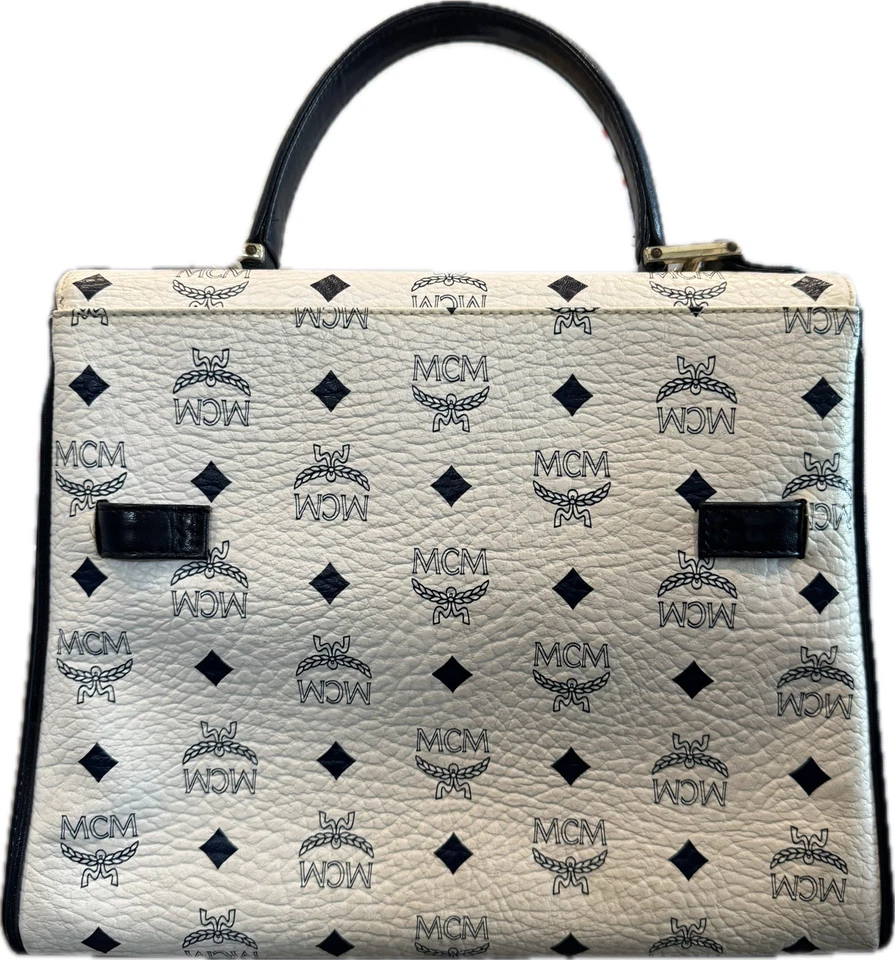 MCM Hand Bag White PVC 3275290 - Image 3 of 4