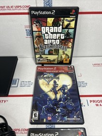 Sony PlayStation 2 Slim PS2 Console Bundle W / GAMES  - SAME DAY SHIP - WARRANTY