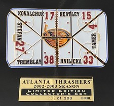 Atlanta Thrashers 2002-2003 Season Limited Edition Collector's Set NHL Pins