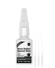 Black Rubber Adhesive 30g - Quick-Dry Tire Repair & High-Strength Bonding Glue