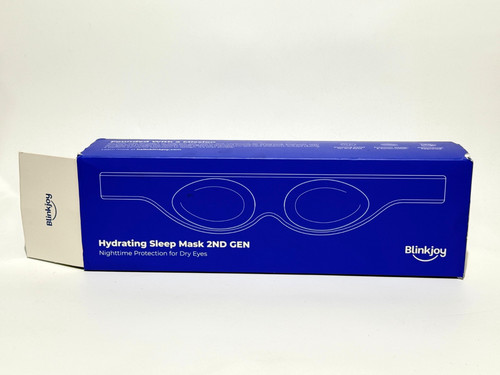 Blinkjoy Hydrating Sleep Mask 2nd Gen Dry Eye Night Mask w/ Case & Box