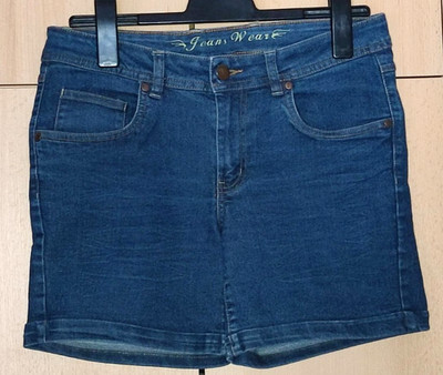 Jeans Shorts Hotpants Damen Mädchen Gr M 40 blau 5-Pocket