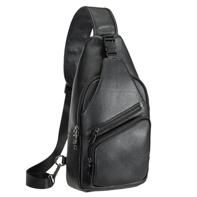 Mochila De Hombro De Cuero Italiano Antirobo Para Viajes Al Aire Libre Pro