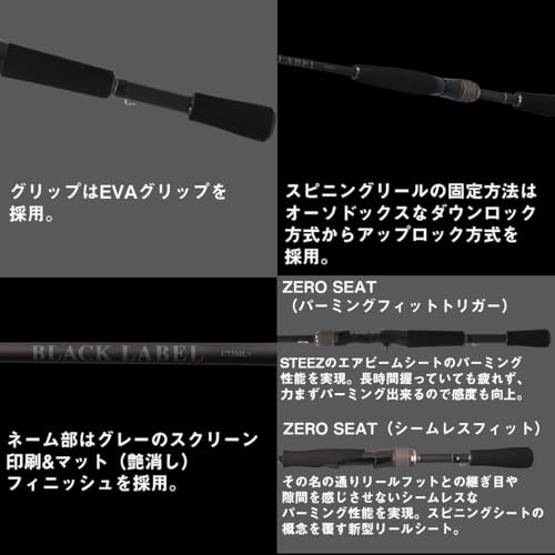 Daiwa 25 BLACK LABEL SC S64L-ST Grip Joint 2pcs 6ft 4in Spinning Rod New - Picture 4 of 7