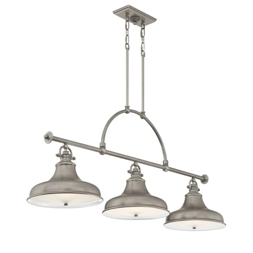 Quoizel ER353 Emery 3 Light 52-1/2"W Linear Chandelier - Bronze - Picture 4 of 6