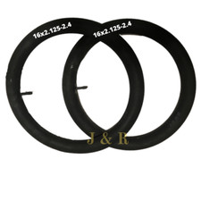 Two Heavy Duty Inner Tube 16 x 2.125- 2.4 Bike Bicycle Rubber Tire Interior BMX