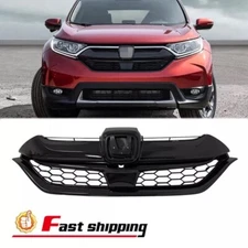 Honeycomb Upper Grille Fit 2017-2022 Honda CRV CR-V Black OE Style Grill Trim