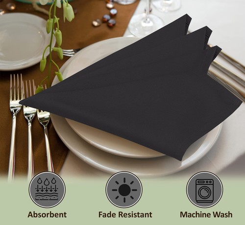 Cloth Napkins set of 12 18x18 Inches Napkins Cloth Washable Soft Durable Abso... - Picture 5 of 8