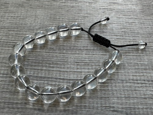 "Pulsera ajustable con cuentas de piedras preciosas de grado A+ 10 mm, pulseras de cristales genuinos 7,5" - Imagen 36 de 89