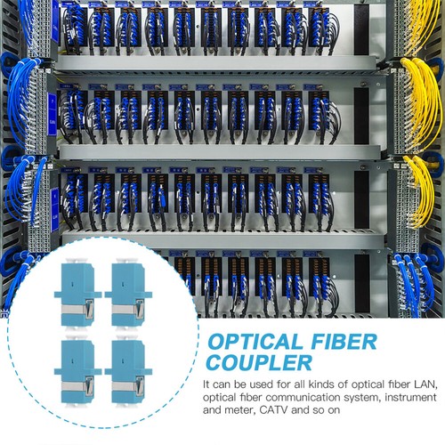12pcs Glasfaser-LC-zu-LC-Kopplungen Kunststoff-Doppel-Port-Duplex-Flanschadapter - Afbeelding 5 van 12