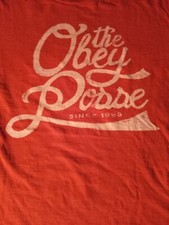 VINTAGE THE OBEY POSSE T SHIRT..SIZE MEDIUM..21.5 PITS