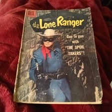 Lone Ranger 115 silver age 1958 Dell comics western Clayton Moore photo cover 