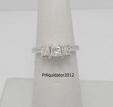 3/4CT Natural Diamond Engagement Anniversary Wedding Ring Band 14K White Gold