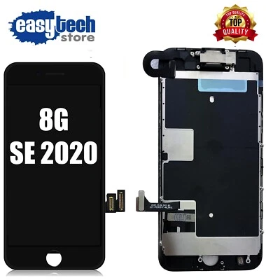 DISPLAY LCD Touch Screen TIANMA iPhone 8 SE 2020 COMPLETO Fotocamera Cassa NERO