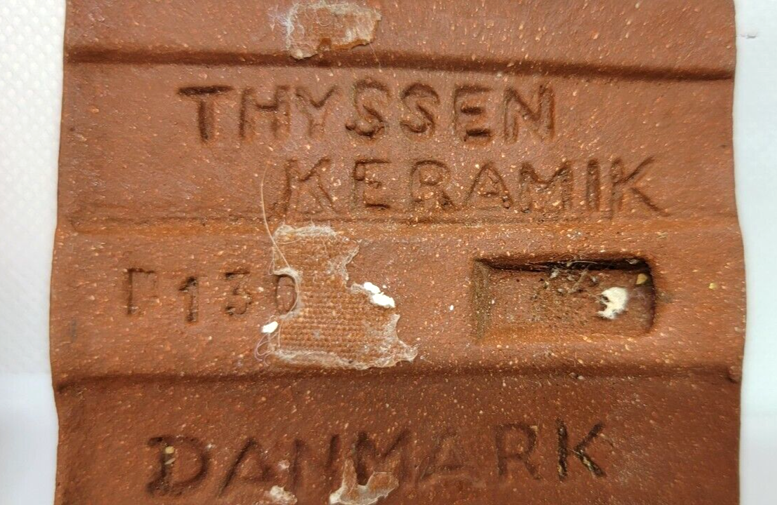 Two Vintage Thyssen Keramik Pottery VIKING Tiles Denmark