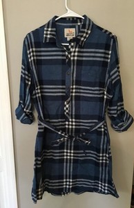 womens flannel tunic dress