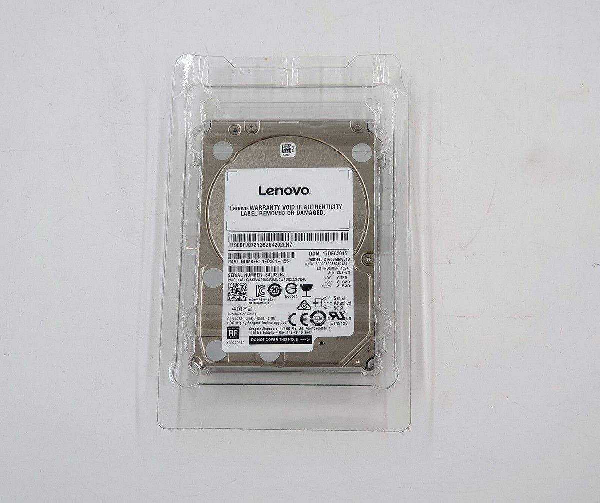 Lenovo 1FD201-155 IBM 00NA241 600GB 10K SAS 2.5'' HARD DRIVE | eBay