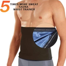 Men Waist Trainer Promotes Sweat Wrap Sauna Belt Exercise Belt Workout Shaper US