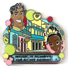 Disneyland Collector Pin HOME LE 1500 New Orleans Square Tiana and Naveen 2022