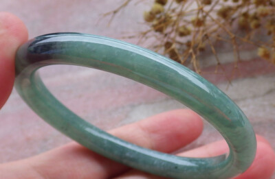 Video Certified Green Natural A JADE Jadeite Circle Bangle Bracelet 58mm 662678