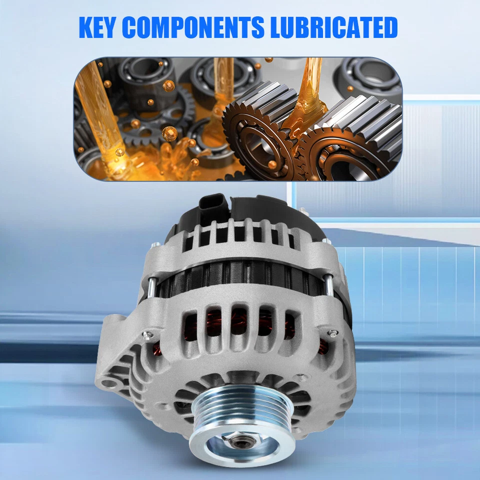 Nuevo alternador de aluminio para Cadillac Chevrolet Tahoe GMC Hummer 2007-2014 6,0 L Foto 2 de 4