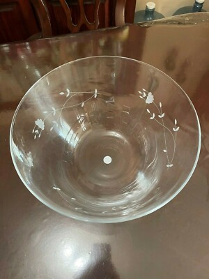 Princess House Heritage Crystal Bowl Oversized 6 QT. (6612) | eBay