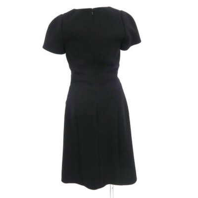CHANEL Short Sleeve Dress Women Size 34 Black Wool COCO MARK Logo | eBay CHANEL Short Sleeve Dress Women Size 34 Black Wool COCO MARK Logo | eBay