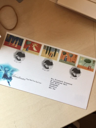 GB Stamps FDC FIRST DAY COVER CHRISTMAS 28th Oct 1996 Bureau Postmark WCP