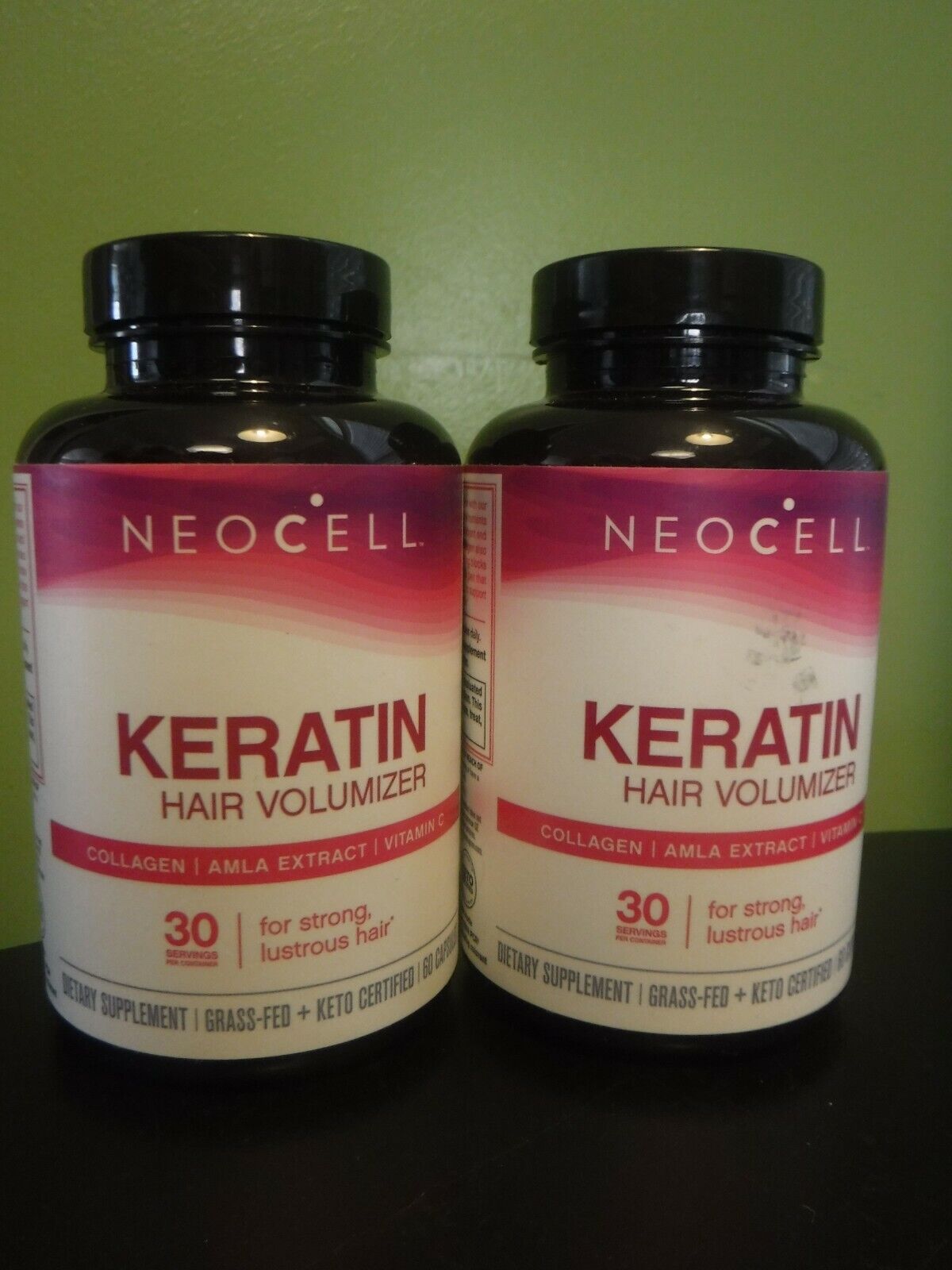 Neocell Keratin Hair Volumizer Grass Fed Collagen 120 Capsules 