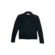 Vintage Sonia Rykiel Womens Black Blazer Jacket Small Made In France