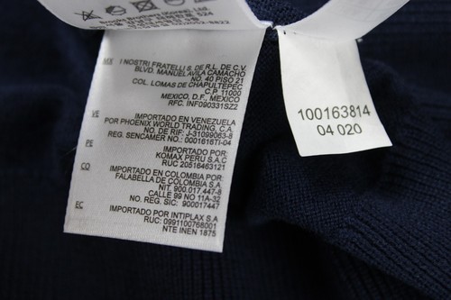 Brooks Brothers Pullover Herren XL Seidenmischung Gestrickt Rundhals Blau - Bild 7 von 7
