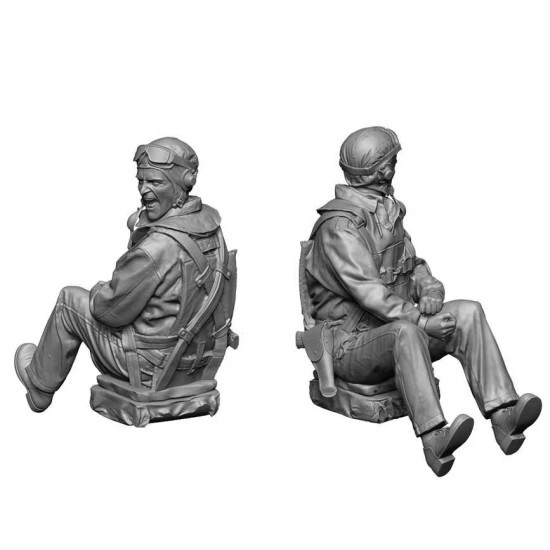 1/48 Legend Production WW2 US Navy Pilot & Rear Gunner (Engaged) Set 2 #LF4828