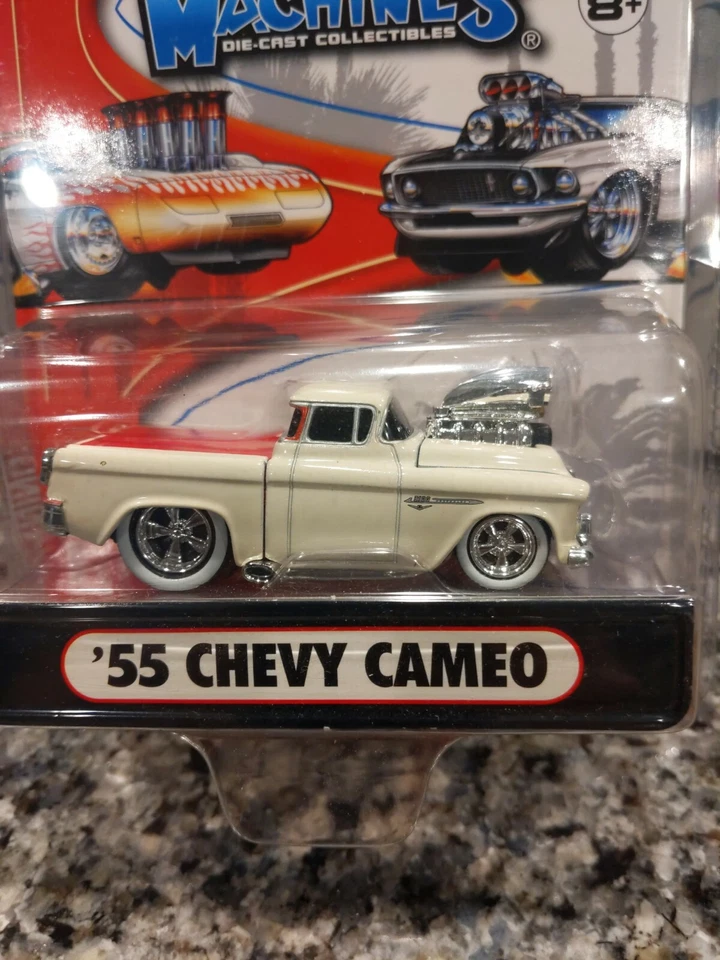The Original Muscle Machines White ‘55 Chevy Cameo Pick Up 1:64 Scale New 1955 - Image 3 of 4