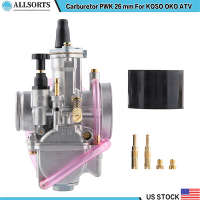 PWK 26 26mm Carburetor Carb Jet Fit Keihin KOSO OKO Dirt Pit Bike ATV Go Kart