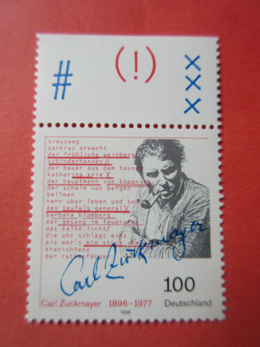 Bund MiNr. 1893 100. Geburtstag Carl Zuckmayer, postf.