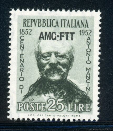 AMG-FTT Trieste MNH: Scott #160 25l Antonio MANCINI Painter CV$4+ - Picture 1 of 1