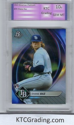 2022 Bowman Platinum #76 Shane Baz Graded 10.o GEM MINT KTCGrading