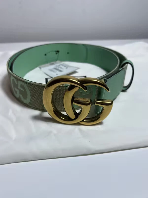 Ceinture en toile Gucci 100 % authentique neuve taille 90 verte