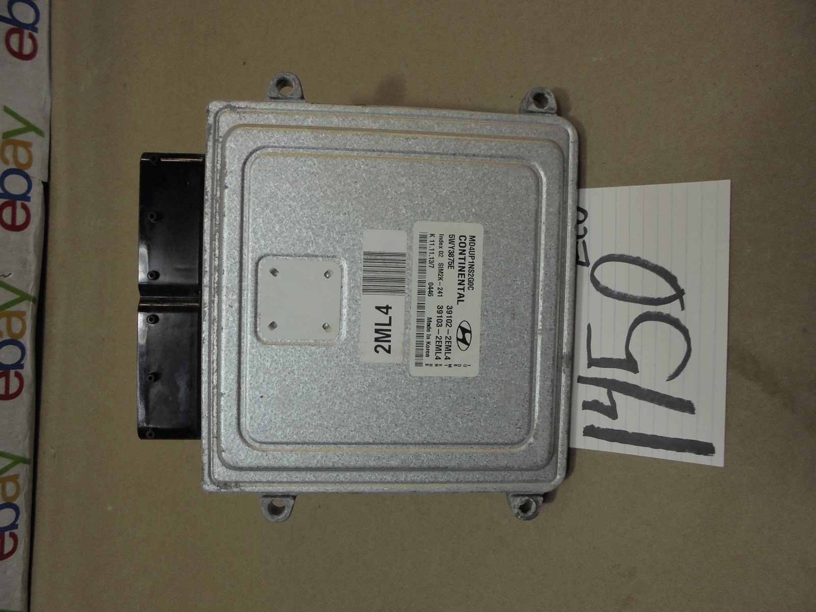 14 15 Hyundai Elantra 1.8L #1450 Engine Computer ECM ECU 39103-2EML4