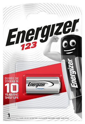 1 x Energizer CR123 CR17345 CR123A Lithium Photo Batterie 3V im Blister